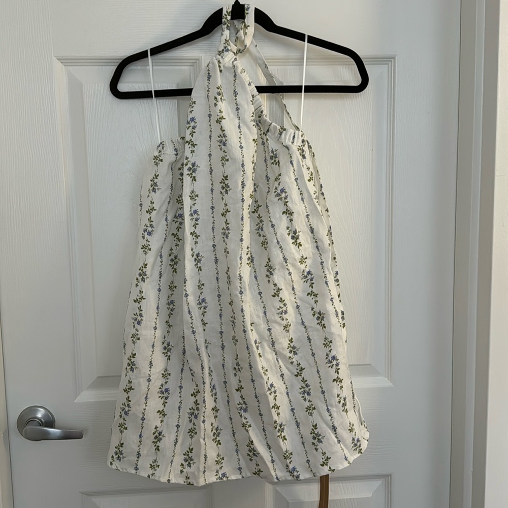 NWT Reformation Maui Floral Linen Dress, S